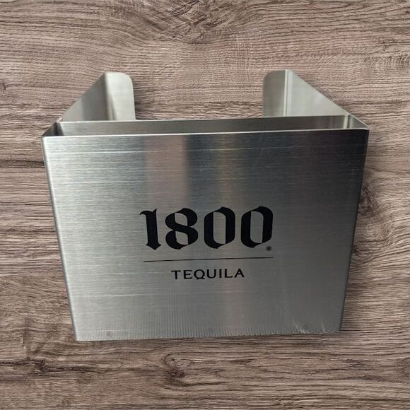 NIB 1800 Tequila - Stainless Steel Barware Bar Caddy Napkin & Straw Holder - Picture 4 of 4